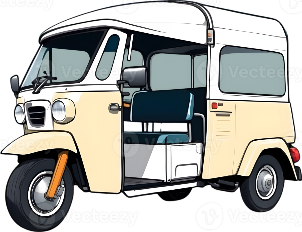 AI generated a tuk tuk is shown in this image png