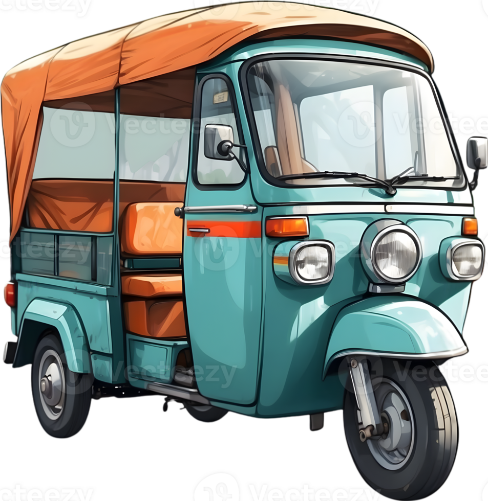 AI generated a tuk tuk is shown in this image png