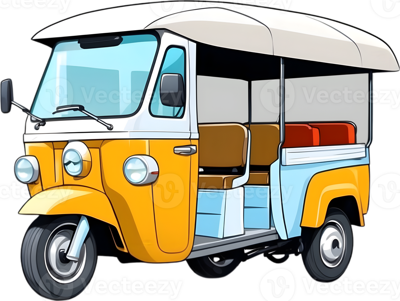 AI generated a tuk tuk is shown in this image png