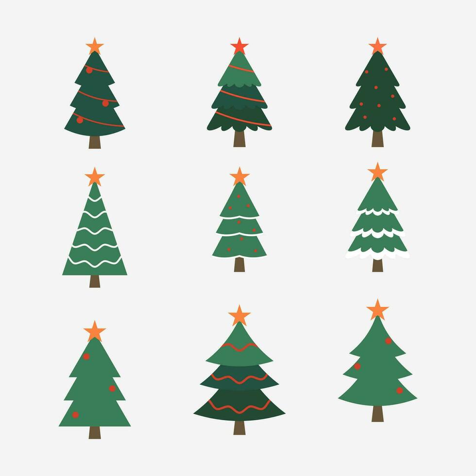 Christmas tree decoration icon vector illustration