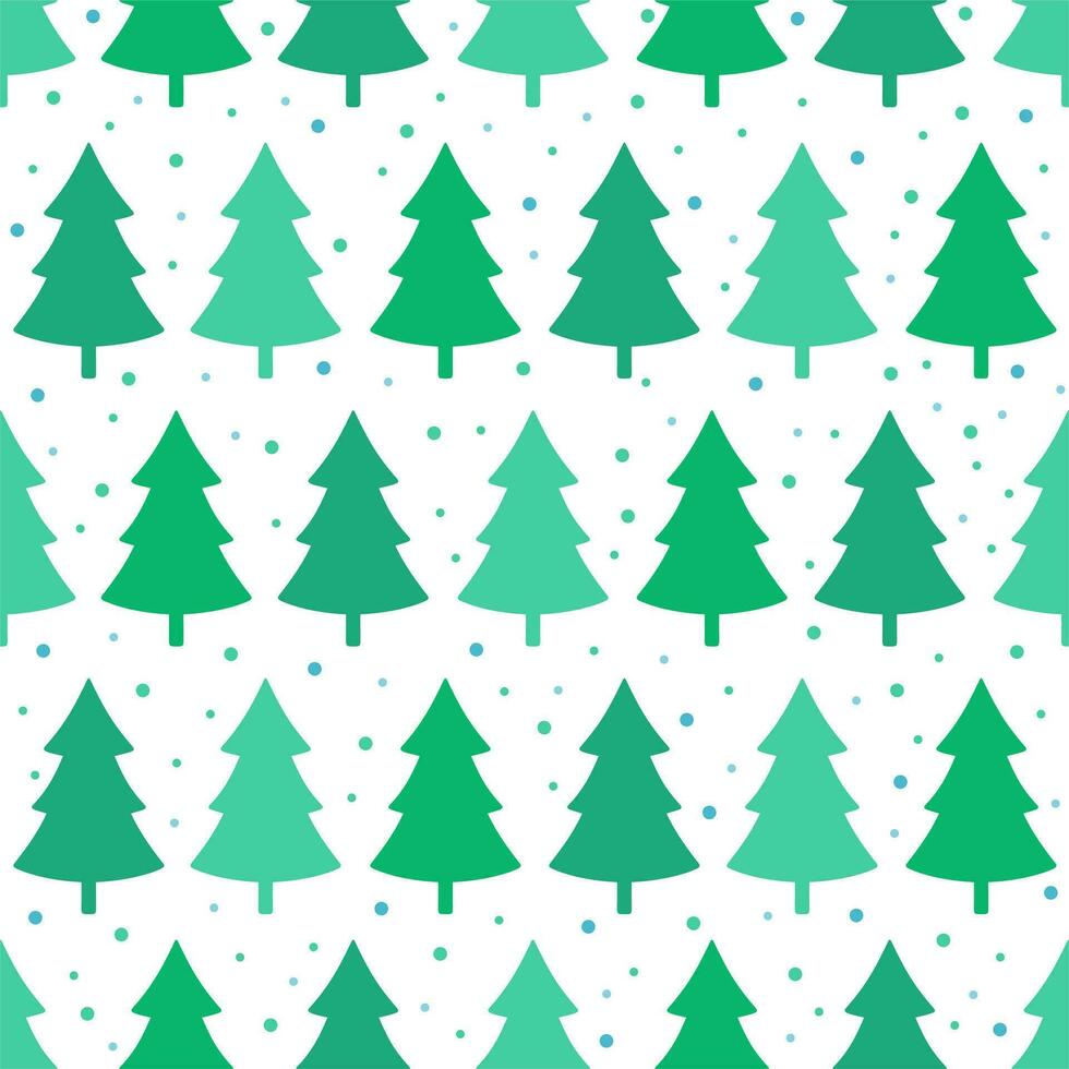 Seamless pattern with fir tree. Christmas holiday. Happy New Year vector illustration.
