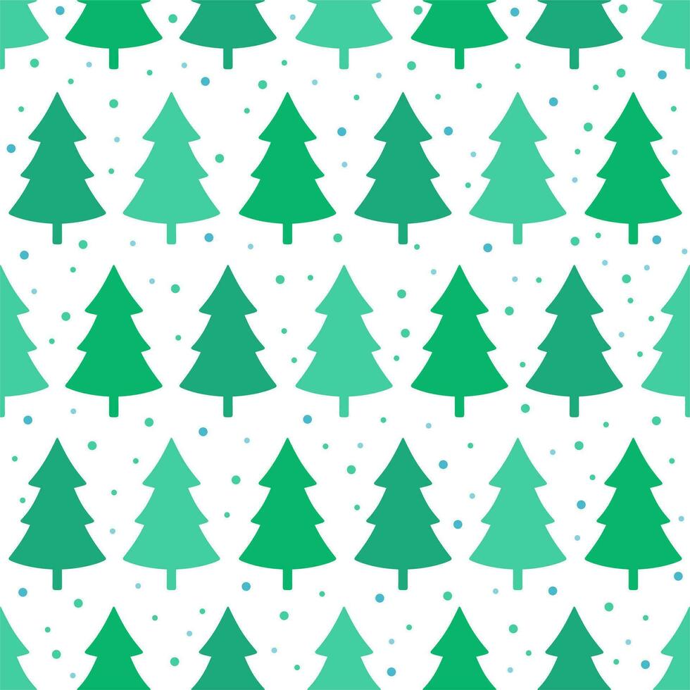 Seamless pattern with fir tree. Christmas holiday. Happy New Year vector illustration.