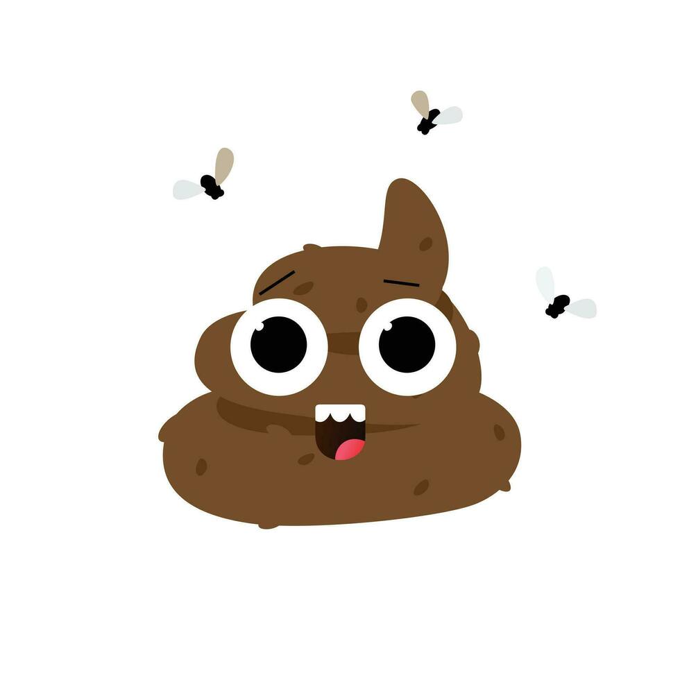 Vector illustration of a shit. The image is isolated from the background. Ready for print, badge, website, banner and messengers.