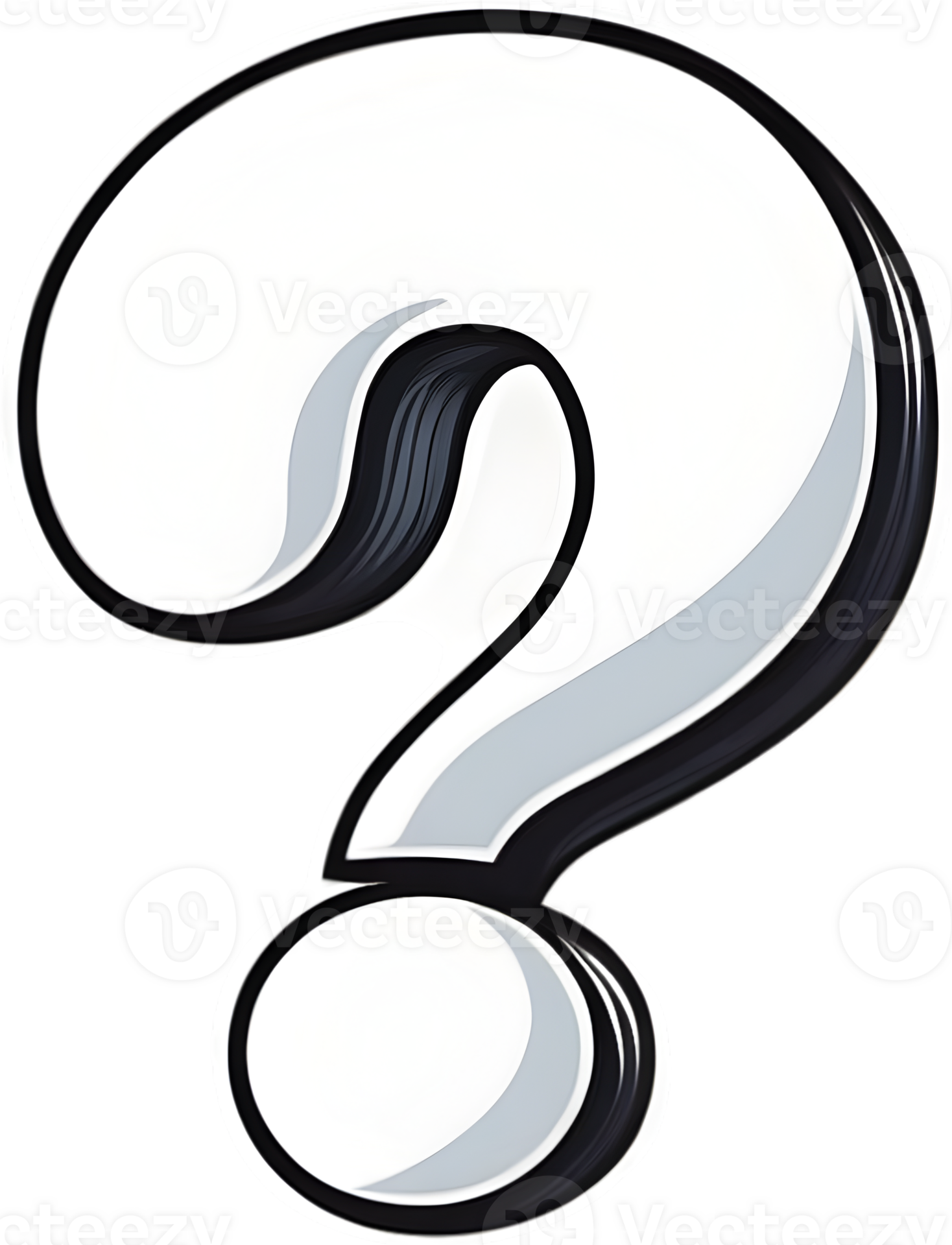 Ai Generated Question Mark Cartoon 35093606 Png
