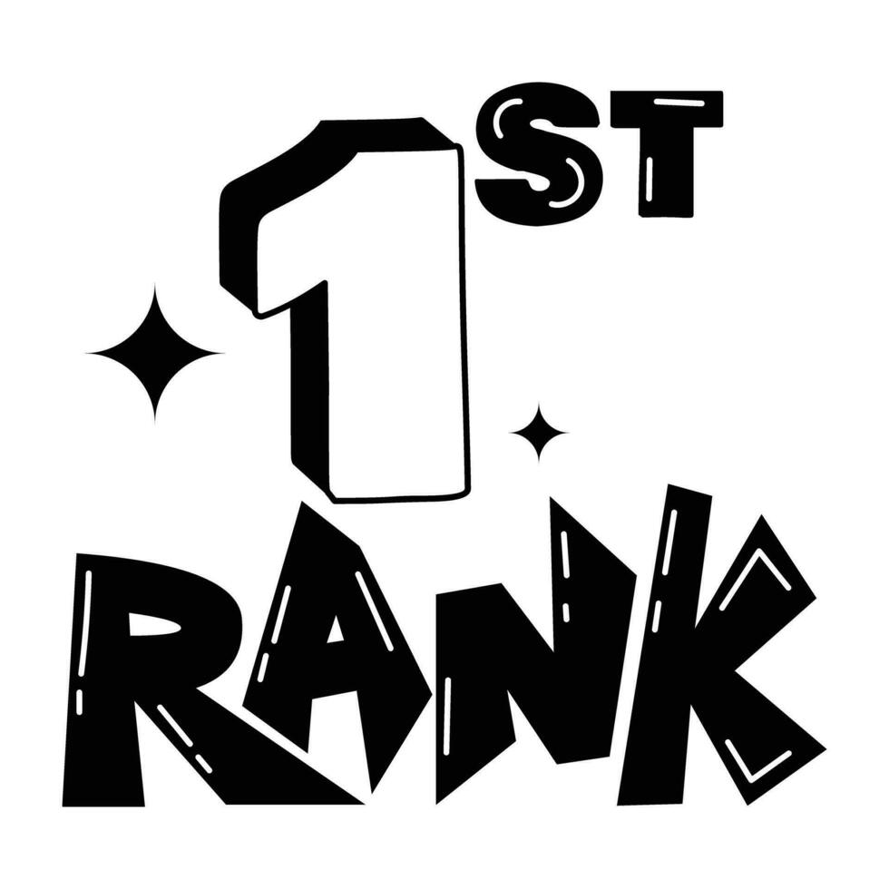 Trendy 1st Rank vector