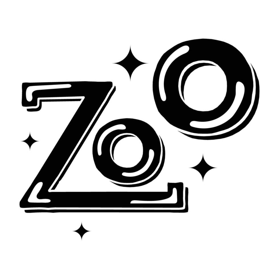 Trendy Zoo Concepts vector