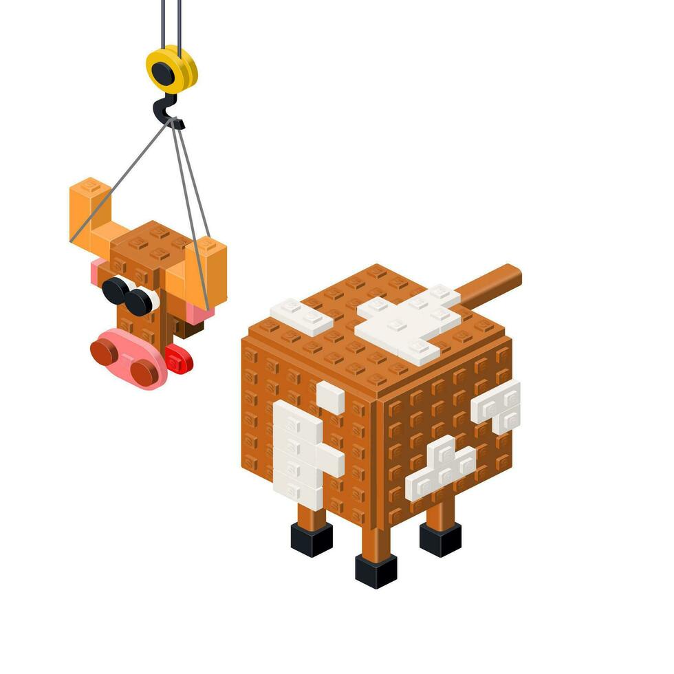 Livestock production concept on white background. Vector