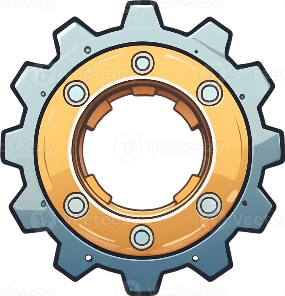 ai generato Ingranaggio ruota icona ai generativo png