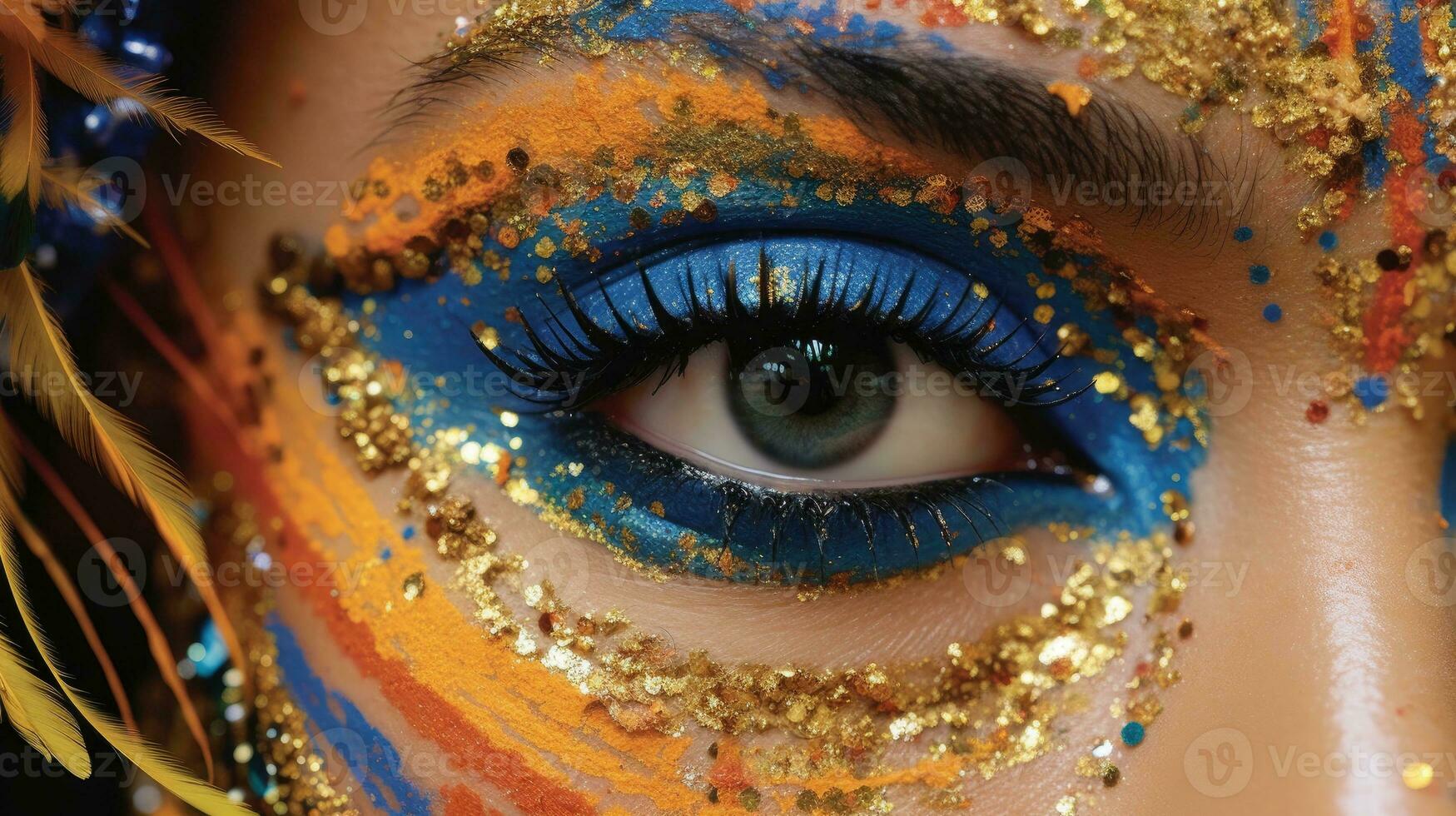 AI generated Elegant Makeup Products and Tools Displayed Beautifully photo