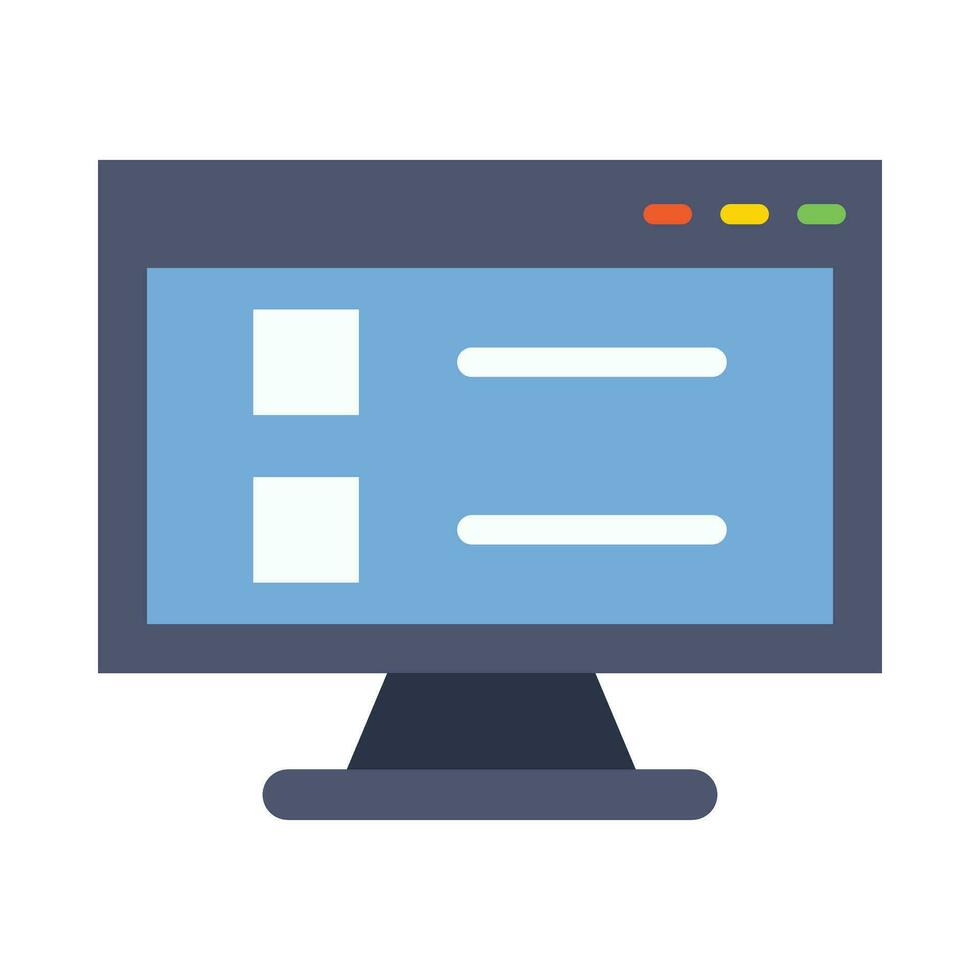 Online Test Vector Flat Icon For Personal And Commercial Use.