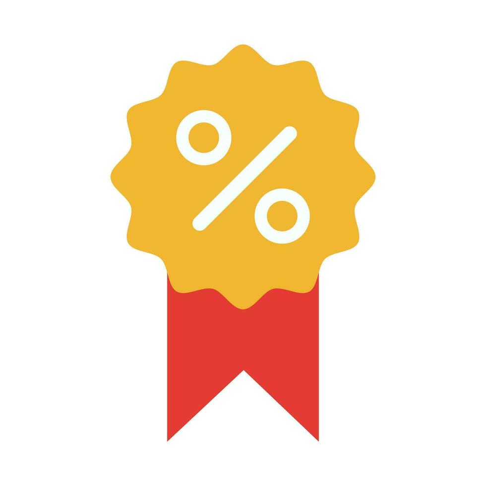 Discount Badge Vector Flat Icon For Personal And Commercial Use.