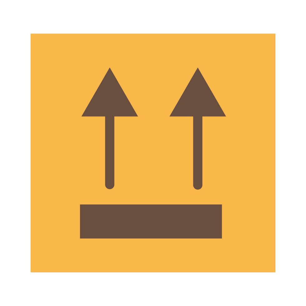 This Side Up Vector Flat Icon For Personal And Commercial Use.