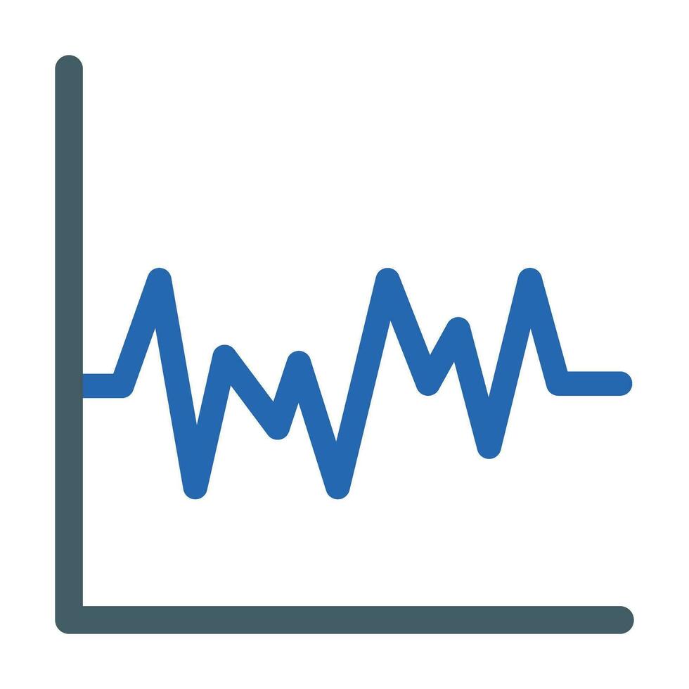 Wave Chart Vector Flat Icon For Personal And Commercial Use.
