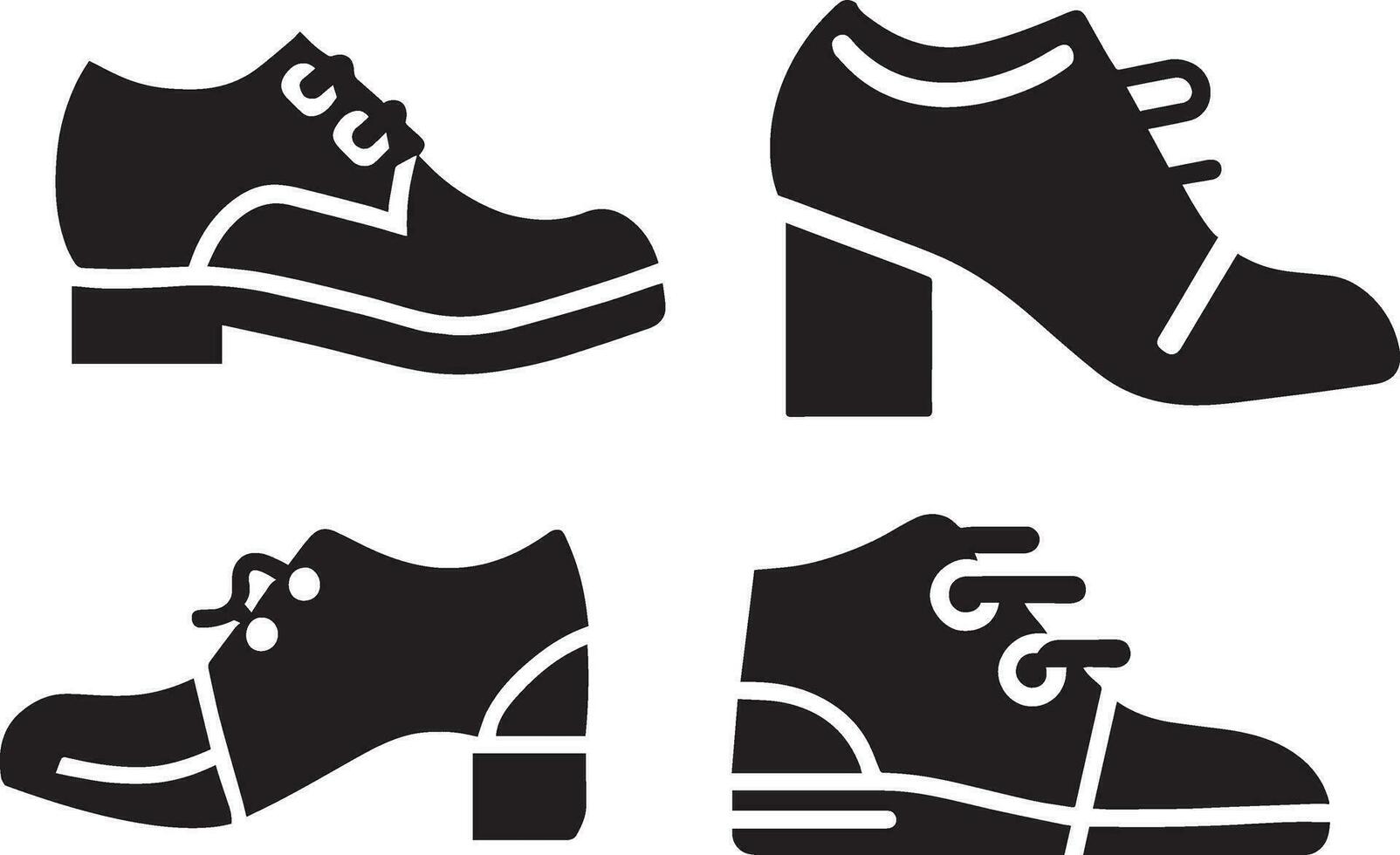 Zapatos icono vector paquete 6 6