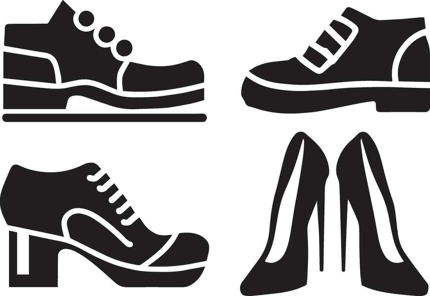 Shoes Icon vector pack 5