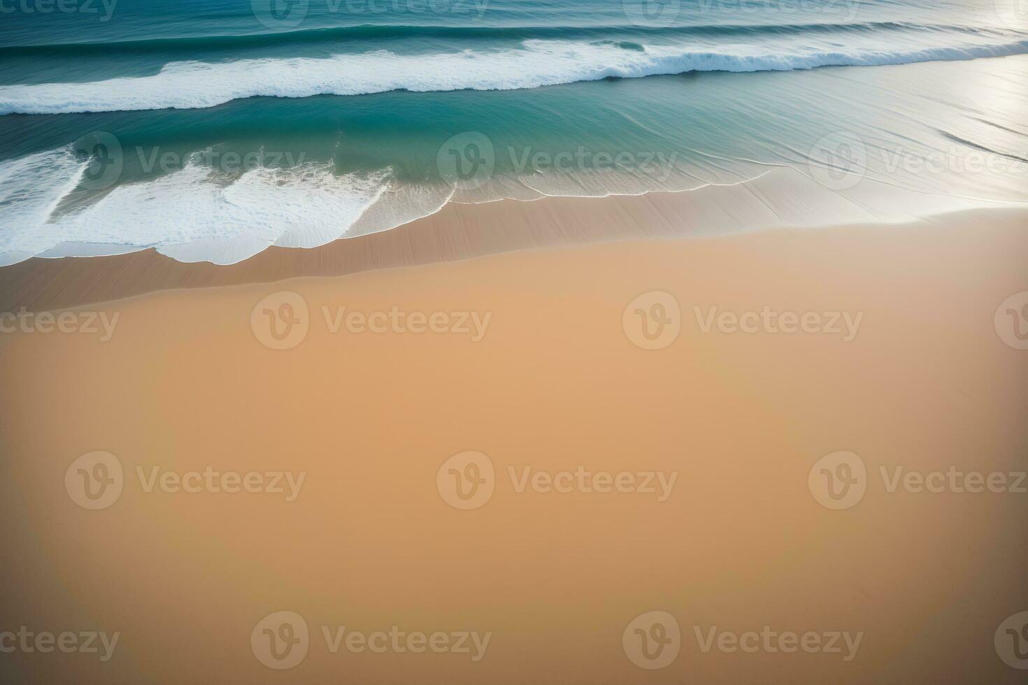 AI generated Copy Space Tropical Beach Landscape Ai Generative photo