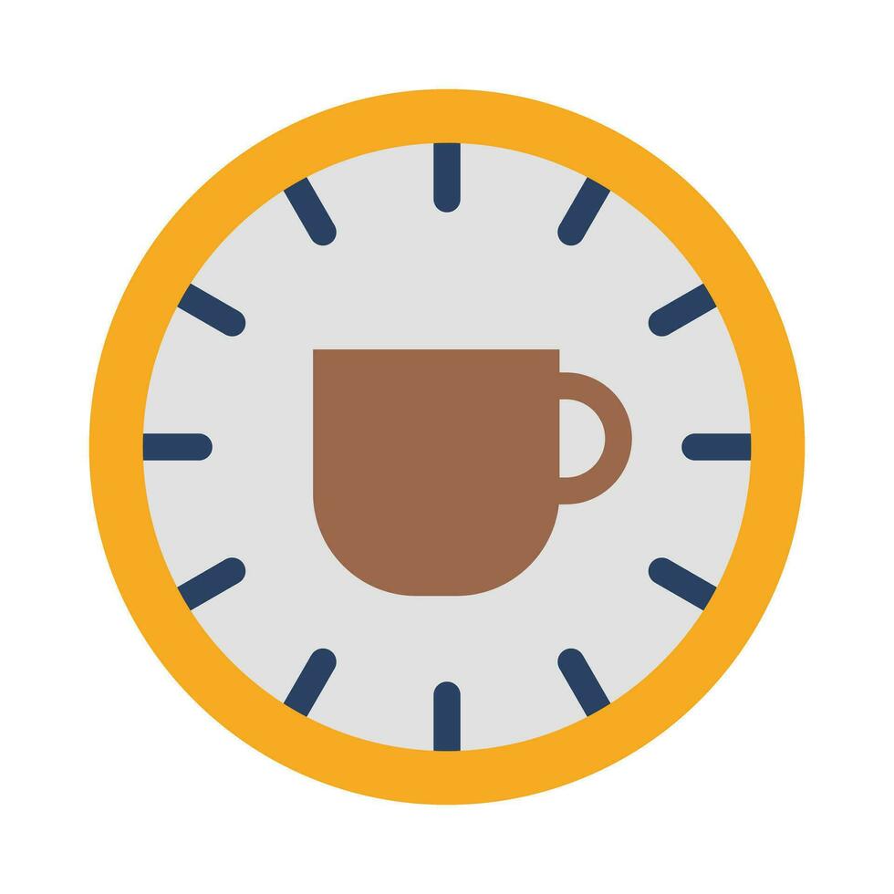Coffee Time Vector Flat Icon For Personal And Commercial Use.