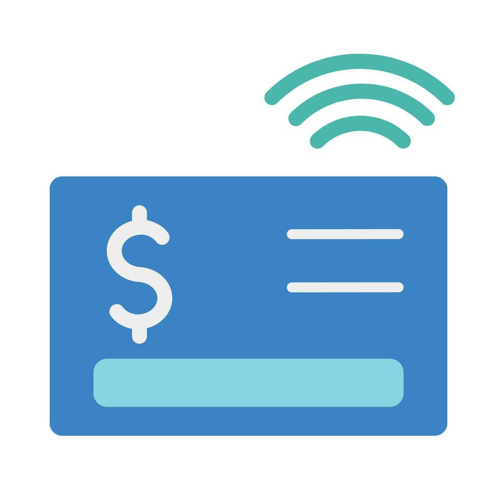 Contactless Vector Flat Icon For Personal And Commercial Use.