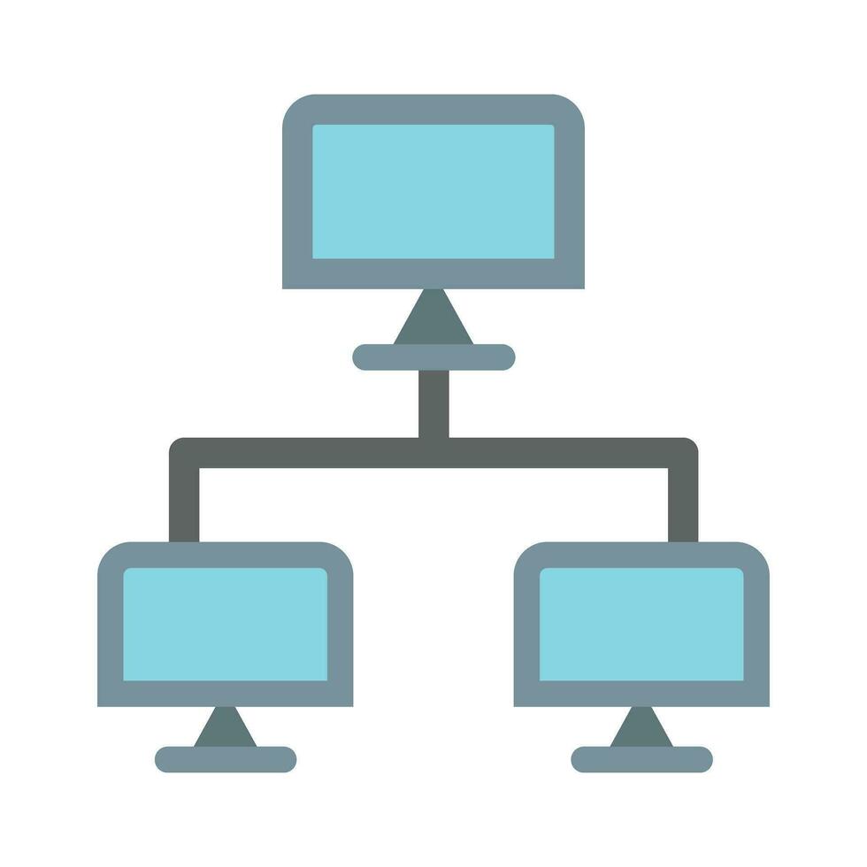 Peer To Peer Vector Flat Icon For Personal And Commercial Use.