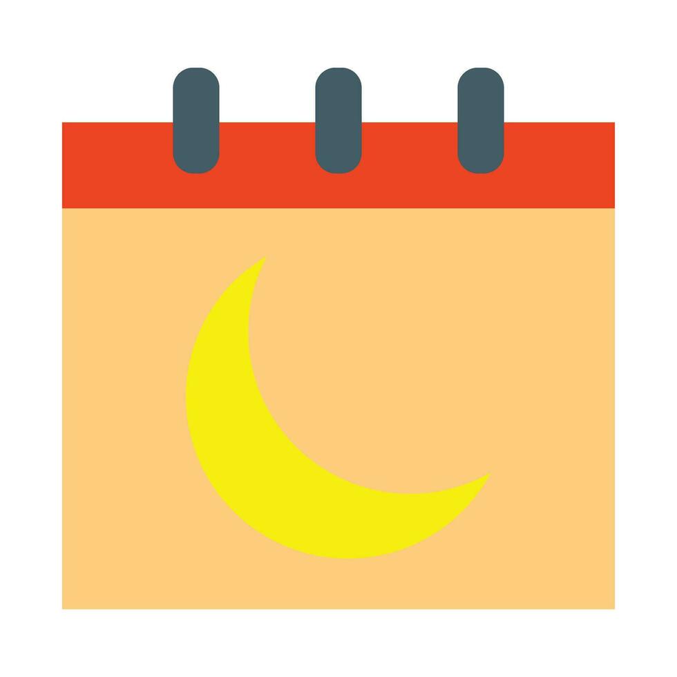 Moon Calendar Vector Flat Icon For Personal And Commercial Use.