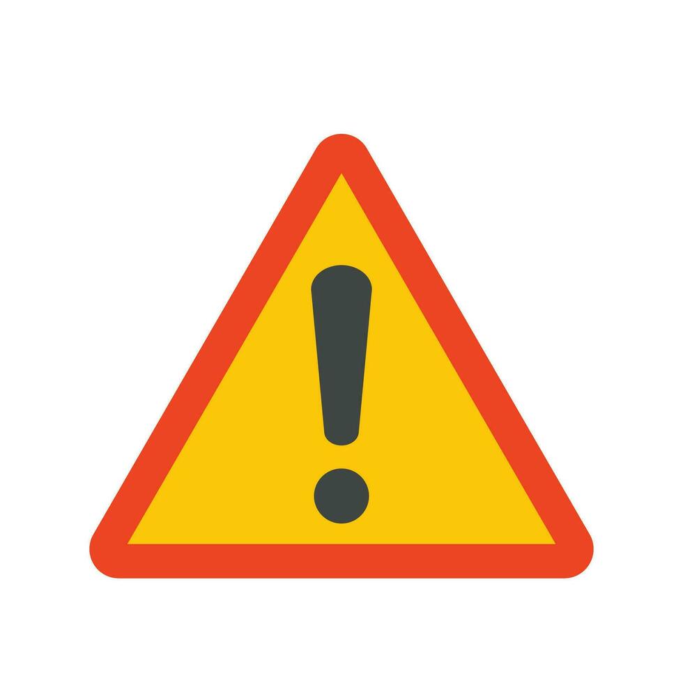 Warning Vector Flat Icon For Personal And Commercial Use.