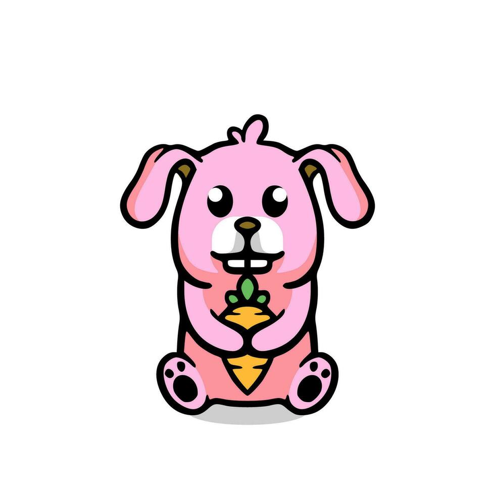 Bunny mascot cartoon character vector