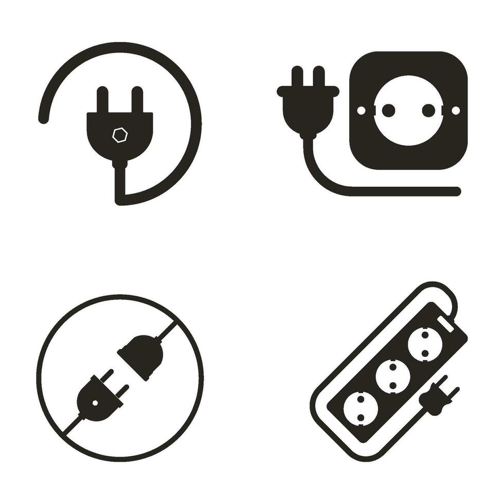 Plug icon vector