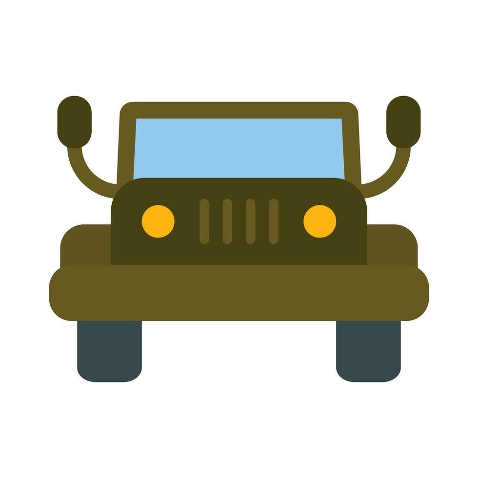 militar todoterreno vector plano icono para personal y comercial usar.