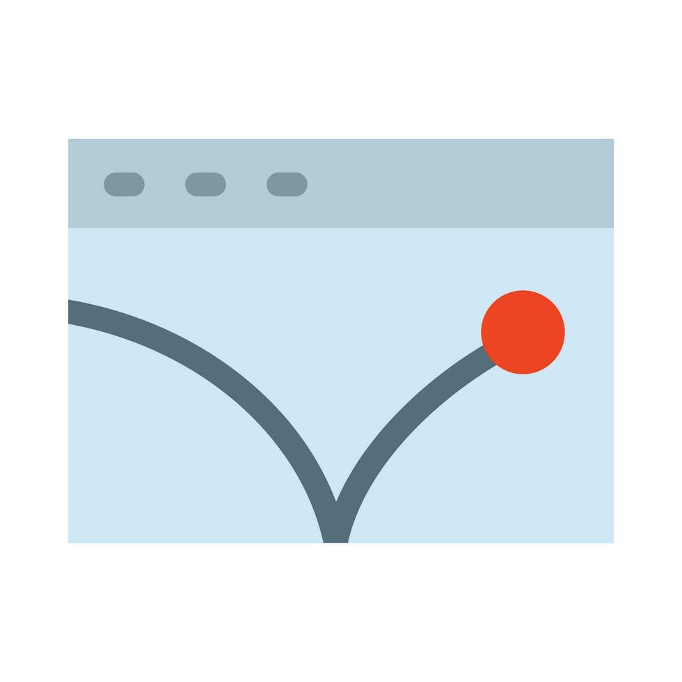 Bounce Rate Vector Flat Icon For Personal And Commercial Use.