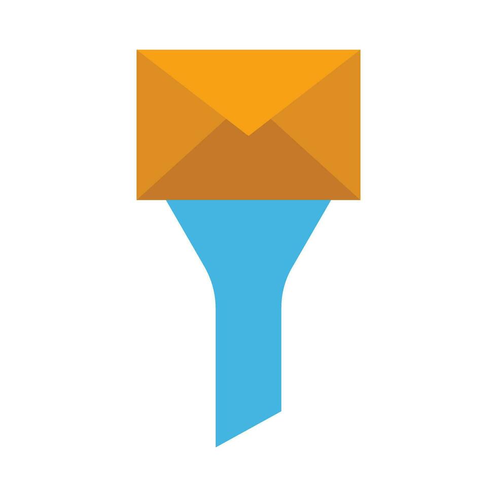 Message Filtering Vector Flat Icon For Personal And Commercial Use.