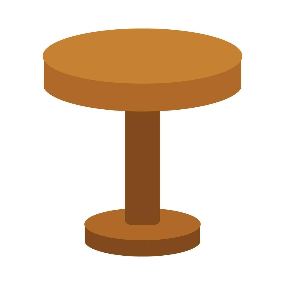 Round Table Vector Flat Icon For Personal And Commercial Use.