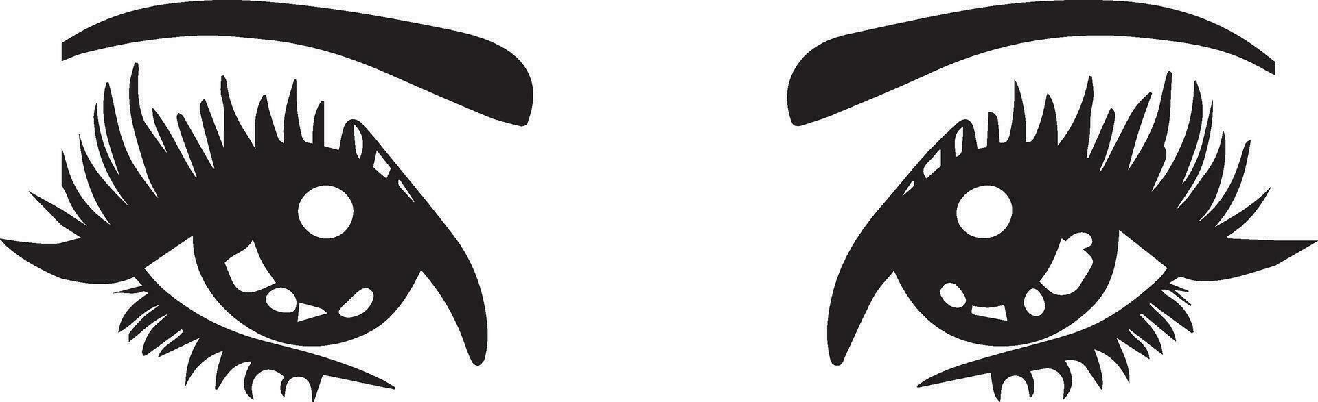 Woman Eyes vector Illustration 2