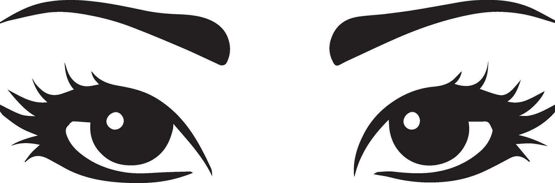 Woman Eyes vector Illustration 4