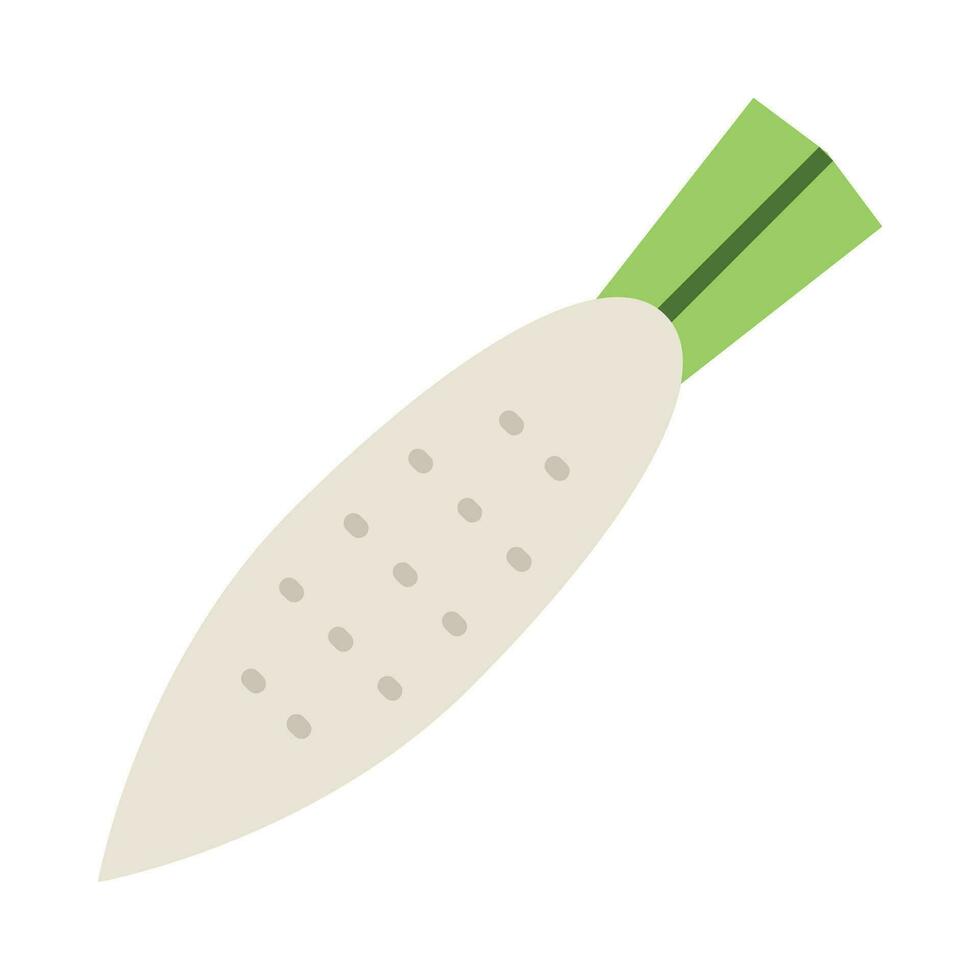 Radish Vector Flat Icon For Personal And Commercial Use.