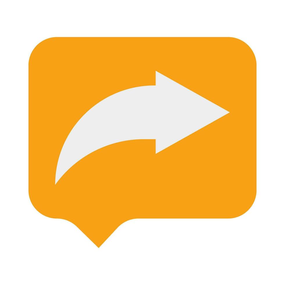 Forward Message Vector Flat Icon For Personal And Commercial Use.