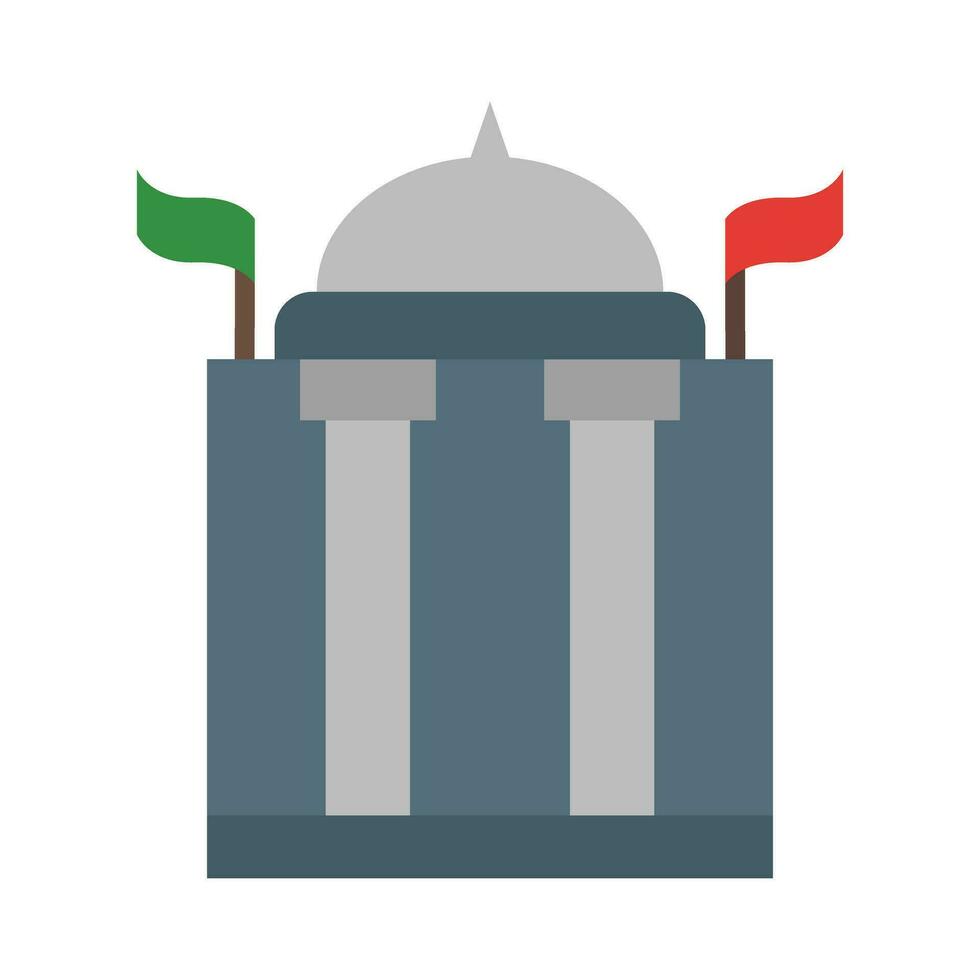 Government Building Vector Flat Icon For Personal And Commercial Use.
