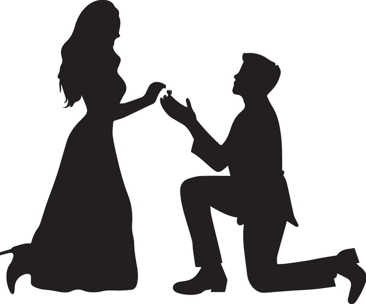 Propose vector silhouette illustration 2