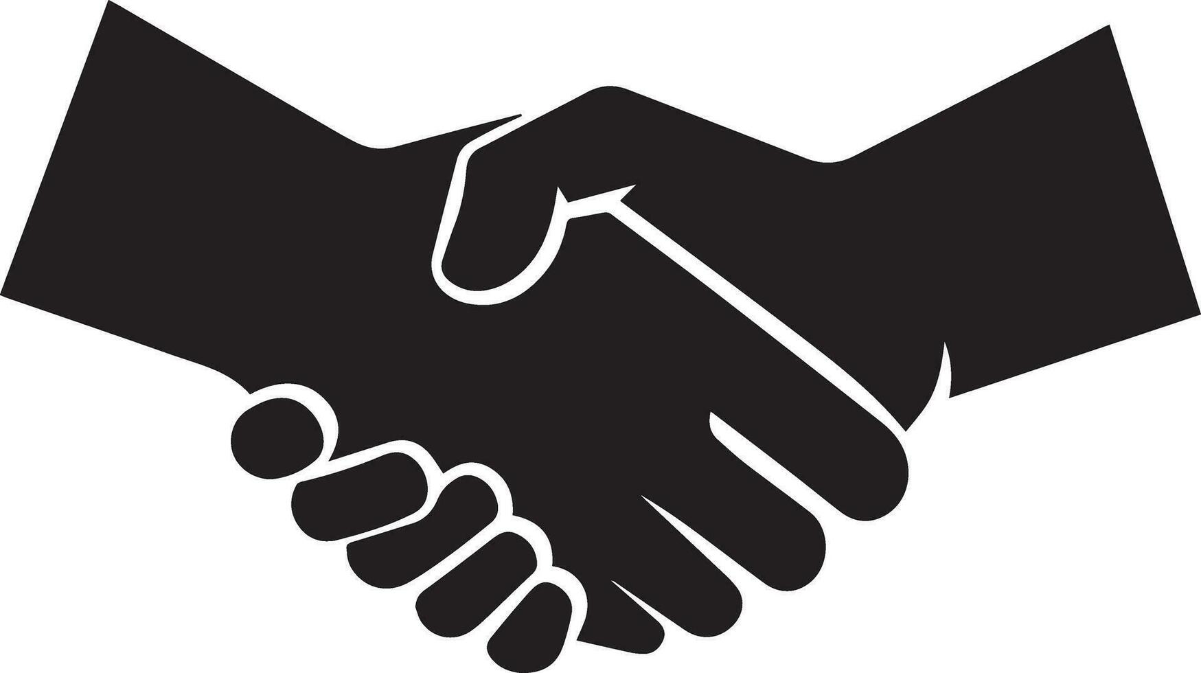 hand shake vector silhouette 5