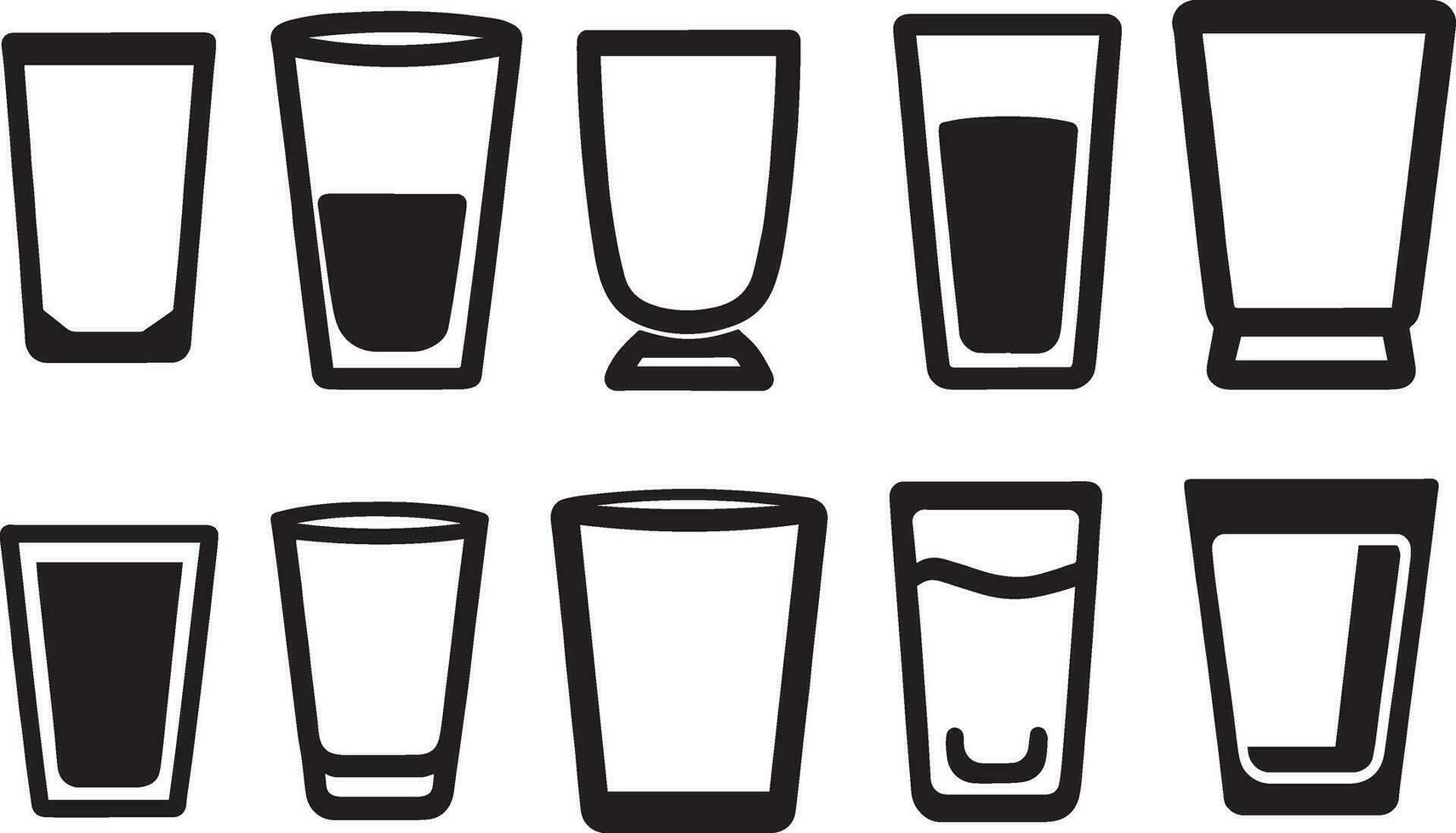 Glass Icon vector art illustration 2