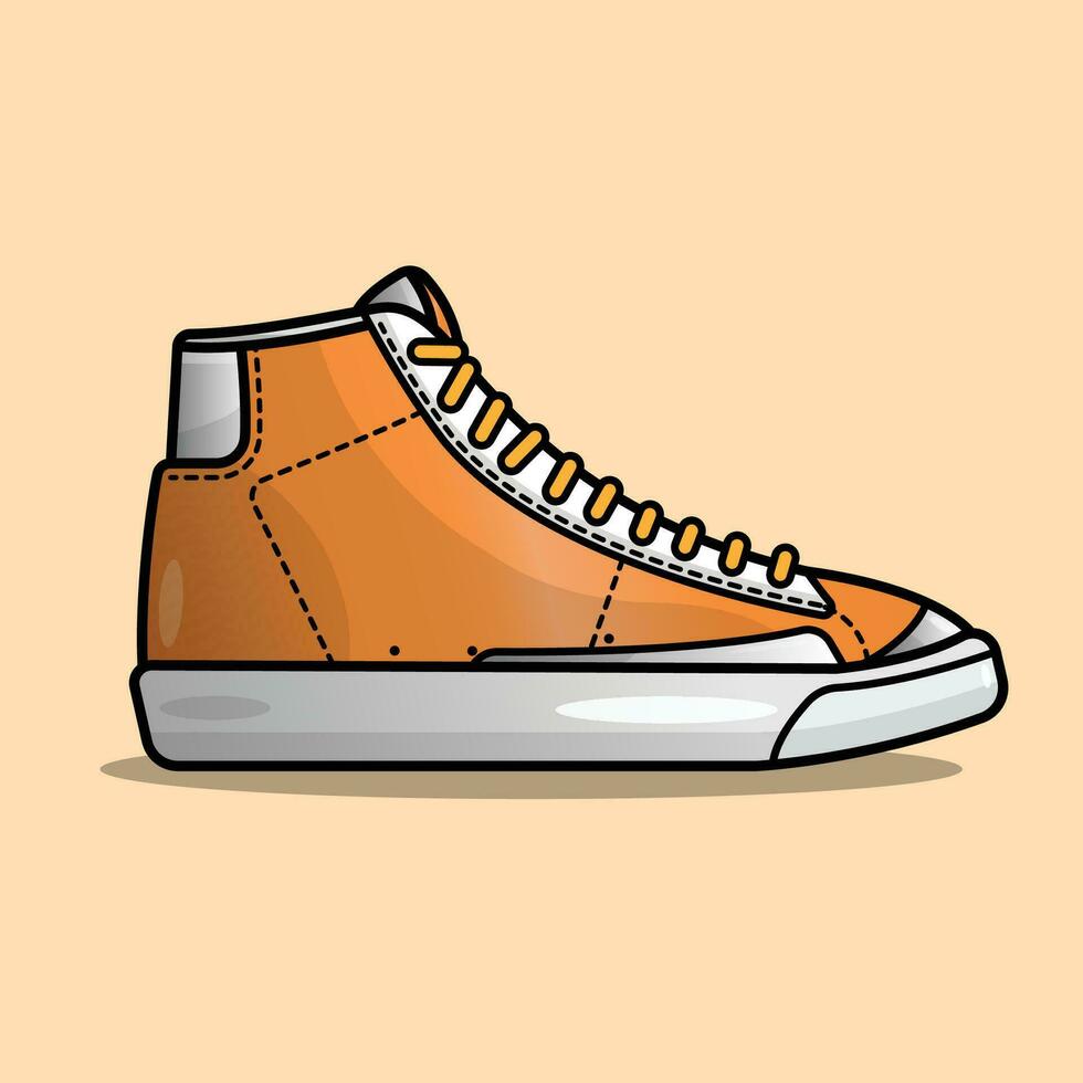 Orange Blazer Sneakers vector