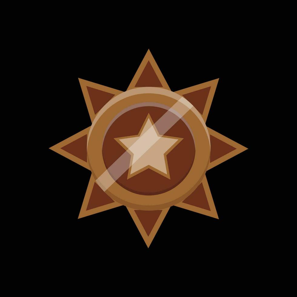 Bronze Coin Medal Game vector