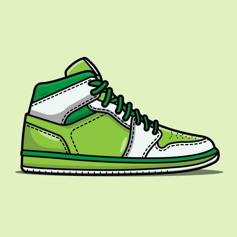 Classic Sneakers in Green vector