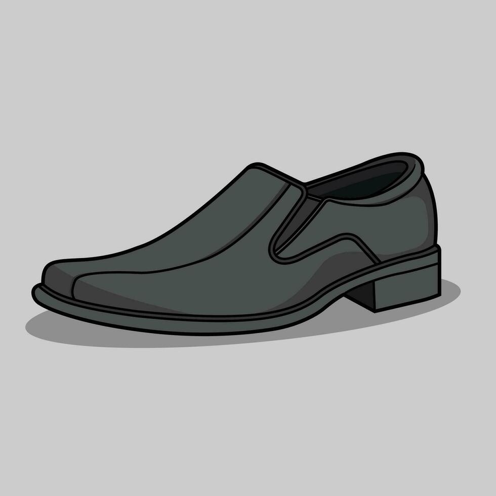 negro vestir Zapatos vector