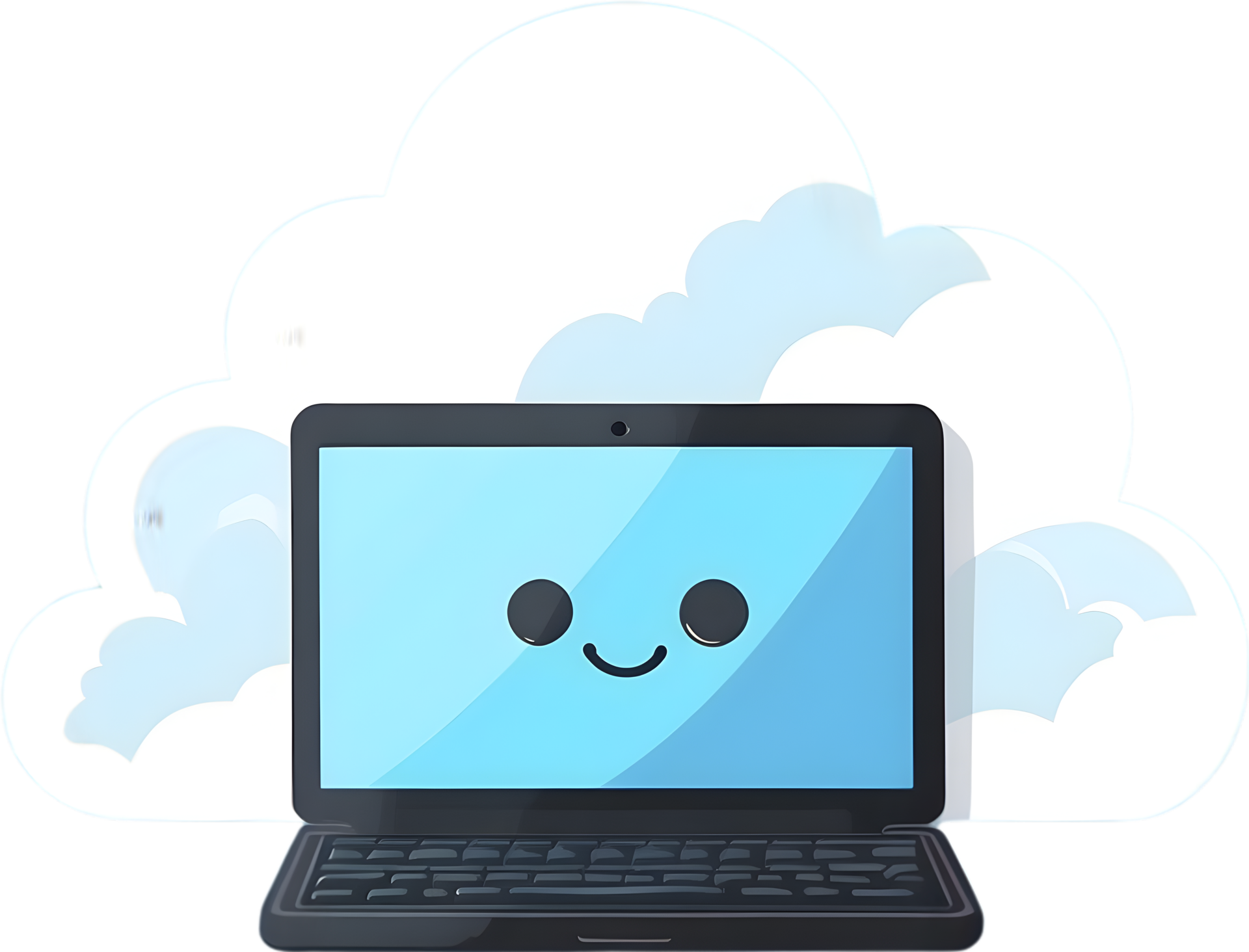 AI generated cloud icon, cloud computing icon 35098269 PNG