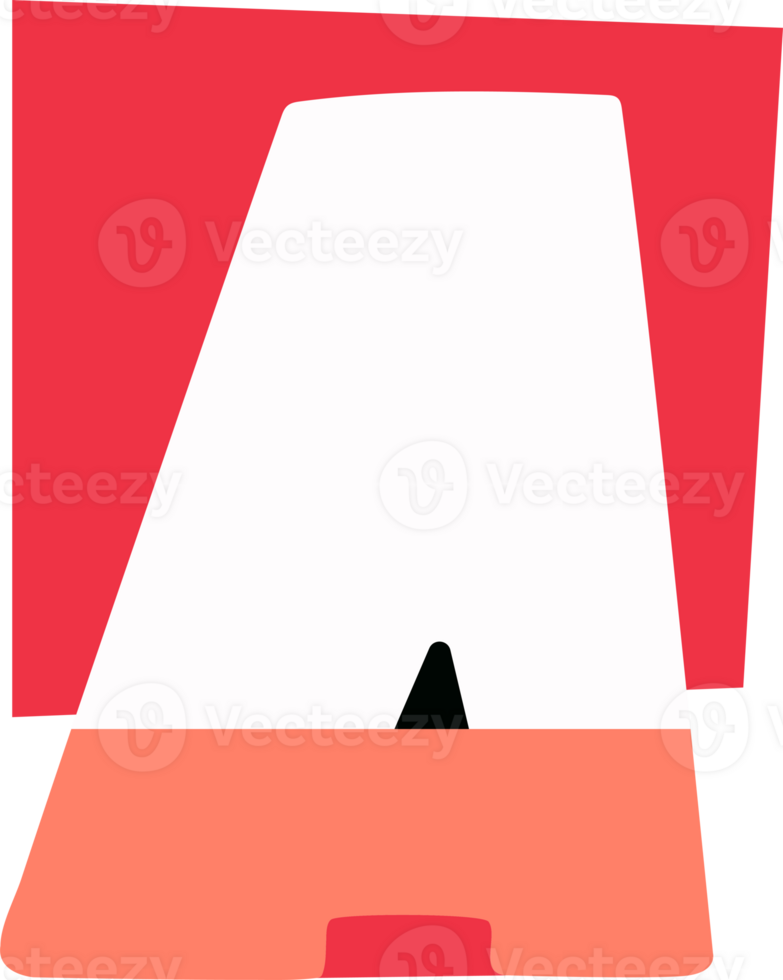 Alphabet in paper style ransom png letter. Flat colorful Anonymous Note Font. Latin Letter funny symbol. Childish hand drawn letter. Cut out.