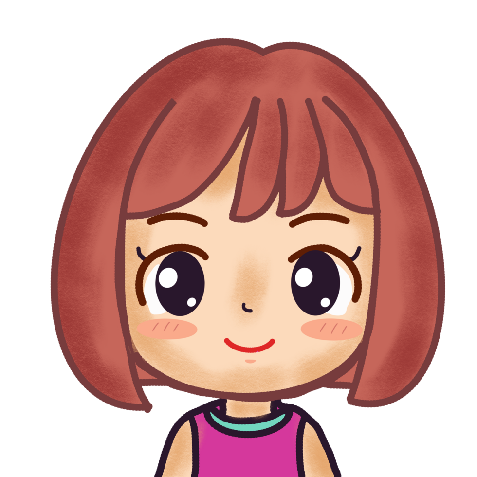 Cute little girl Cartoon png