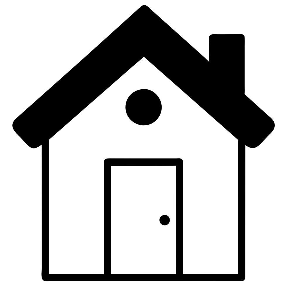 cute house illustration png