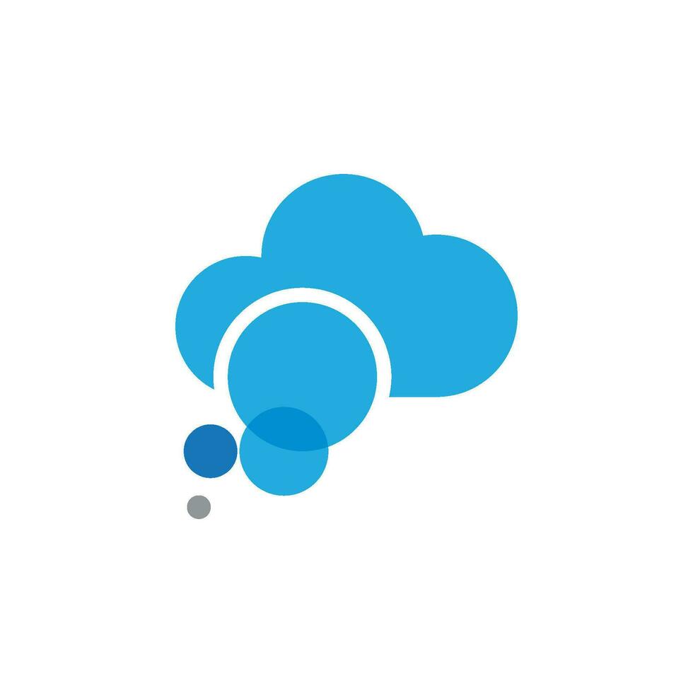 Cloud template vector