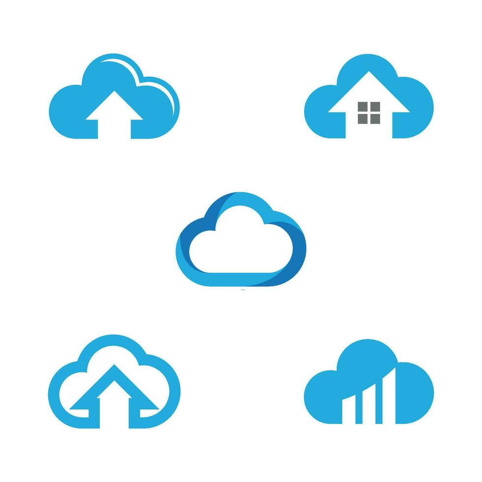 Cloud template vector