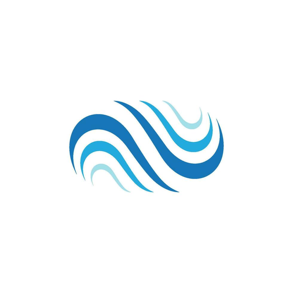 Water wave icon vector